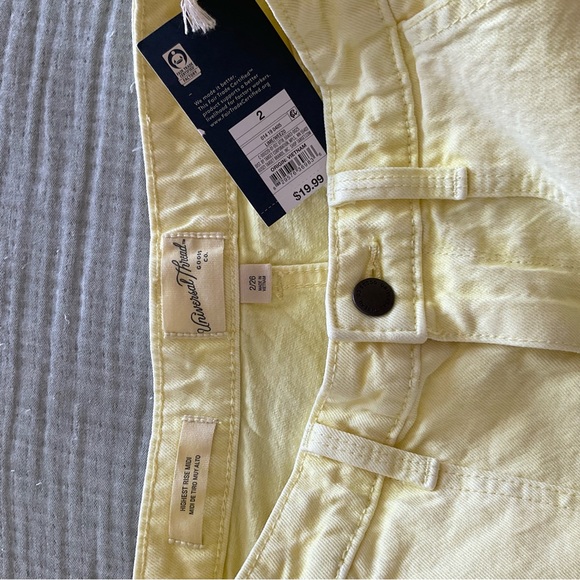 Bright Yellow Denim Shorts - Picture 4 of 4